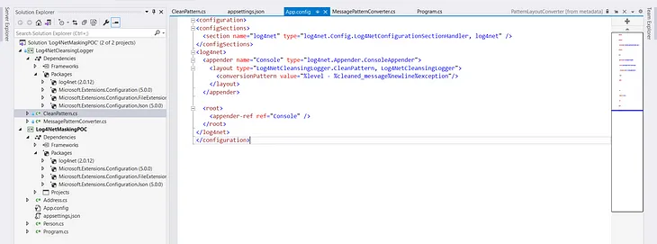 Personal Identifiable Information (PII) in Log4Net