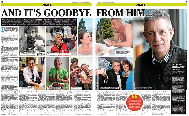 Journalist retires, thanking readers for putting up with him for 47 years