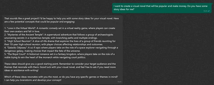 How To Make Your Own Visual Novel with AI (Part 2: Text)