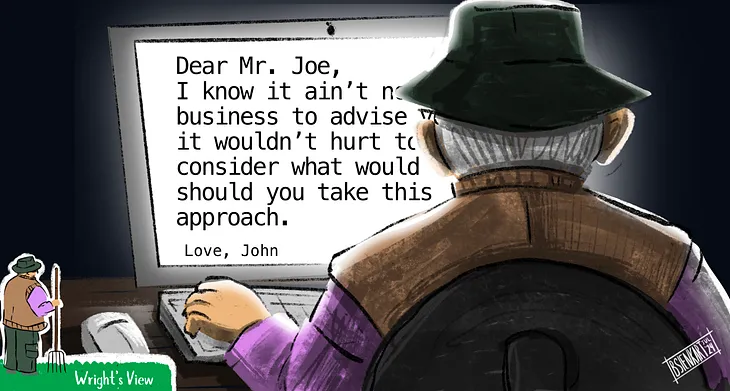 Dear Joe,