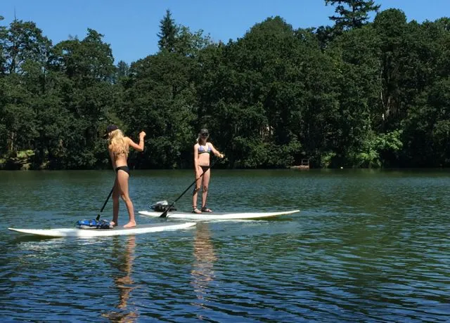 Washougal adventures by land, water and plate + SUPing on Lacamas Lake