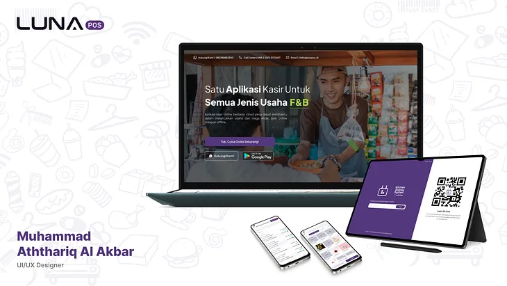 Portfolio of UI/UX Designer at LUNAPOS