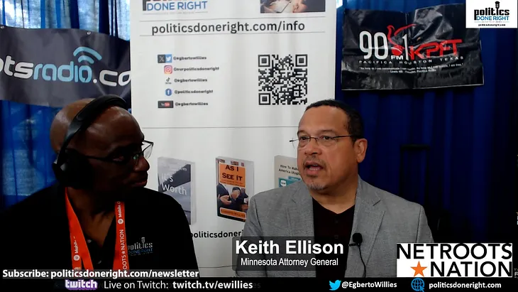 Keith Ellison, Minnesota Attorney General, discusses maintaining Democracy, George Floyd & More.