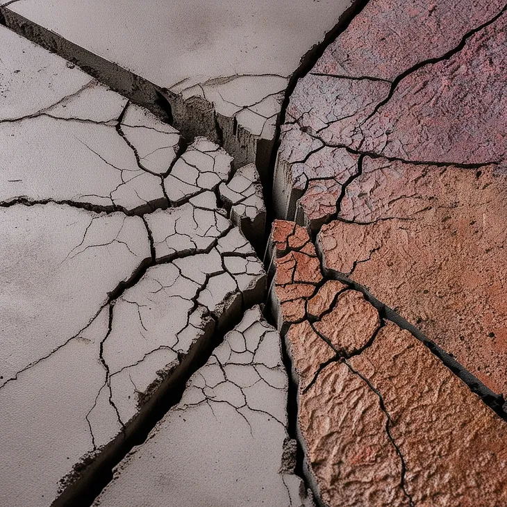 Why do cracks appear in concrete the day after it has been cast? What are the possible reasons?