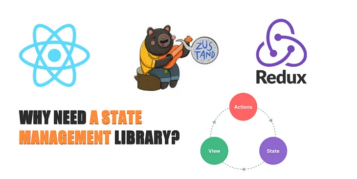 Why do we use a state management library in react js?