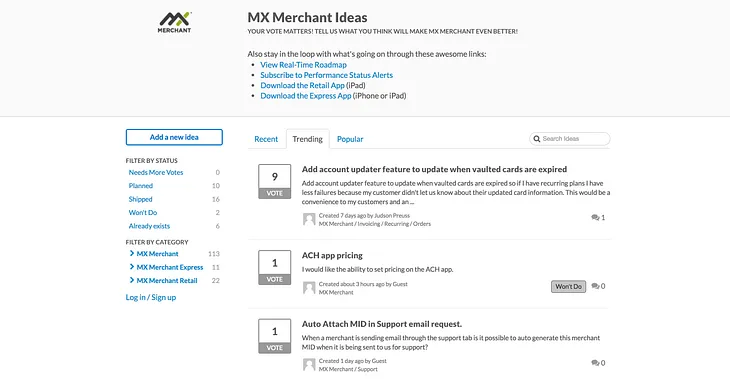 Tell Us What YOU Think Will Make MX Merchant™ Even Better!