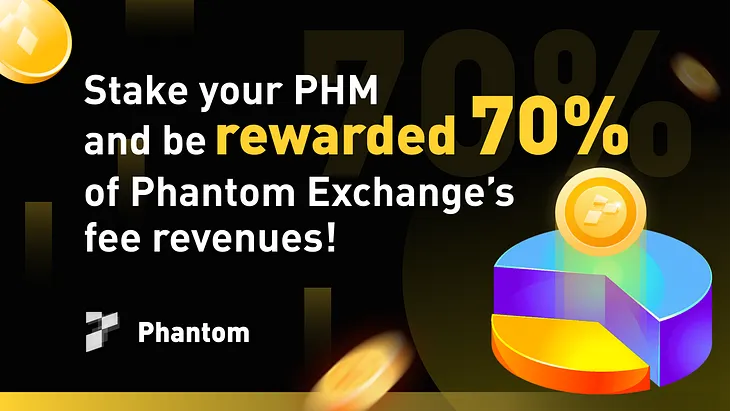 Stake your PHM and be rewarded 70% of Phantom Exchange’s fee revenues!