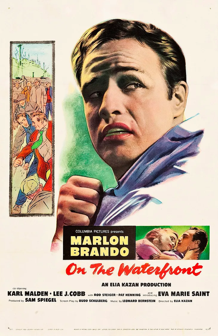 Reflections on On the Waterfront — Hollywood classic written and made as an apologia for snitching…