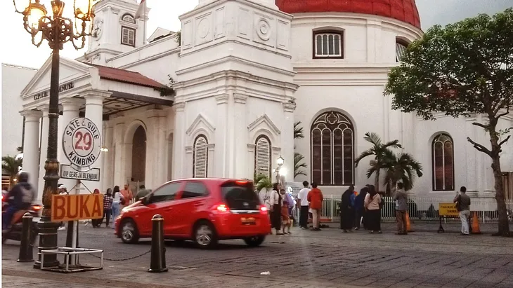 The Kota Lama Semarang-Historical and UNESCO WorldHeritage City in Central Java, Indonesia