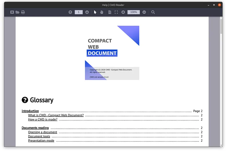 Compact Web Document: A new document format