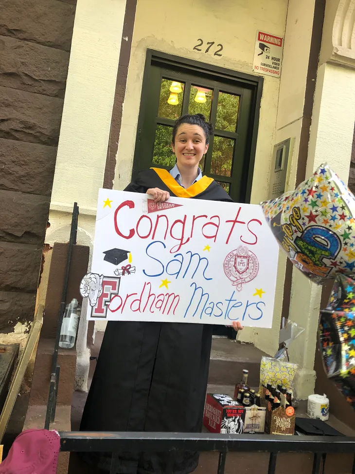 Congratulations to Samantha Slattery MS in Humanitarian Studies Graduate and Fordham GSAS Student…
