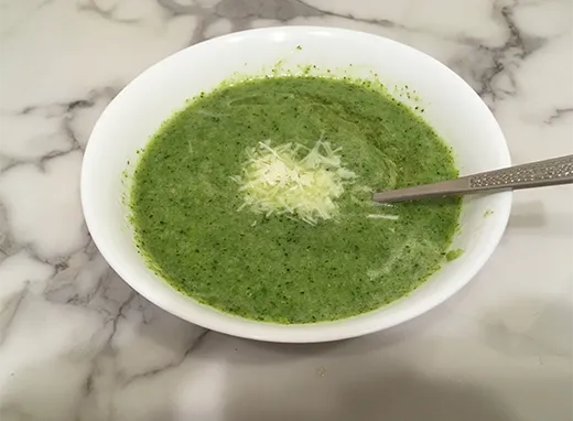 Broccoli Oyako Soup, Easy and Tasty