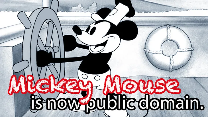 Steamboat Willie is now public domain! But what does this actually mean for Mickey Mouse?