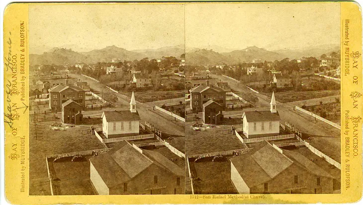 1876 Centennial Sketch of San Rafael