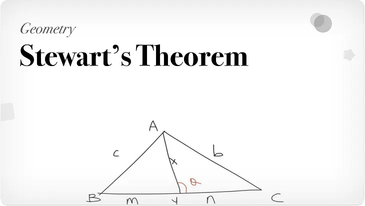 Stewart’s Theorem
