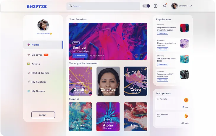 Sniftie — A Network to Share, Showcase & Discover NFTs
