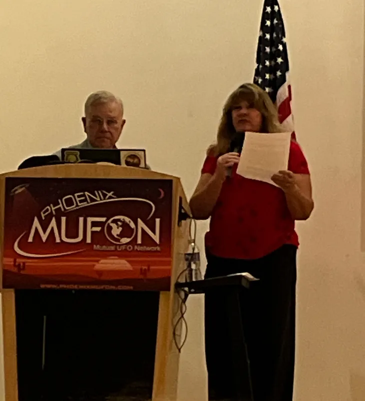 I once attended a MUFON meeting in Tempe, Arizona.