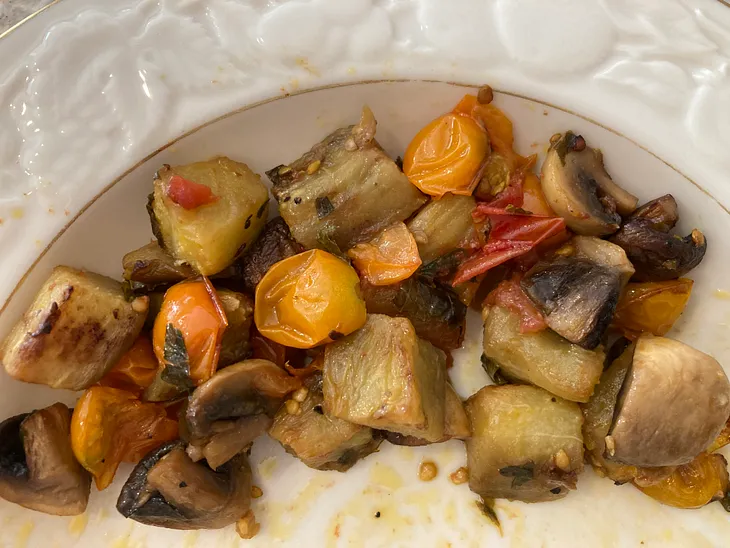 My photo of roasted vegetables.