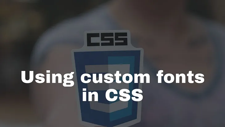 CSS custom font banner