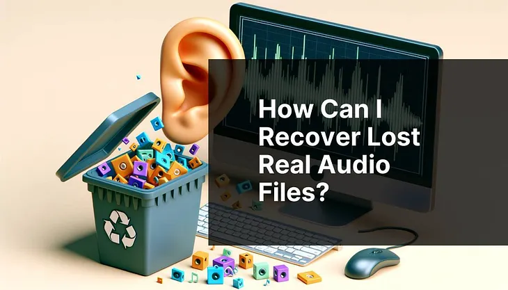 How can I recover lost Real Audio files?