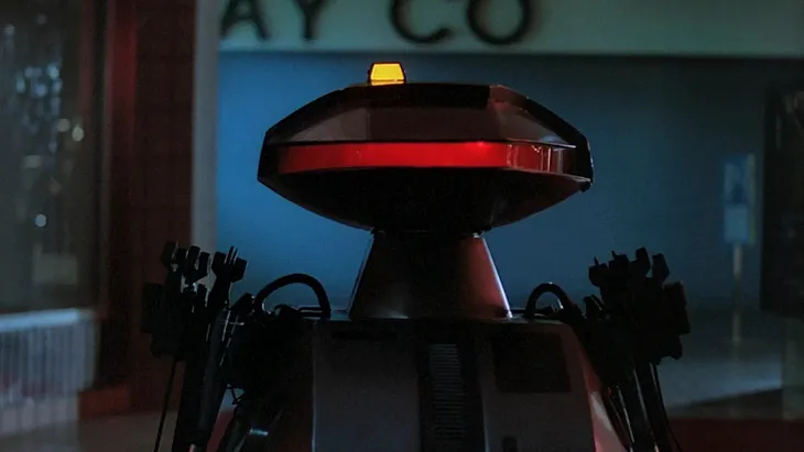 Killer robot from “Chopping Mall”