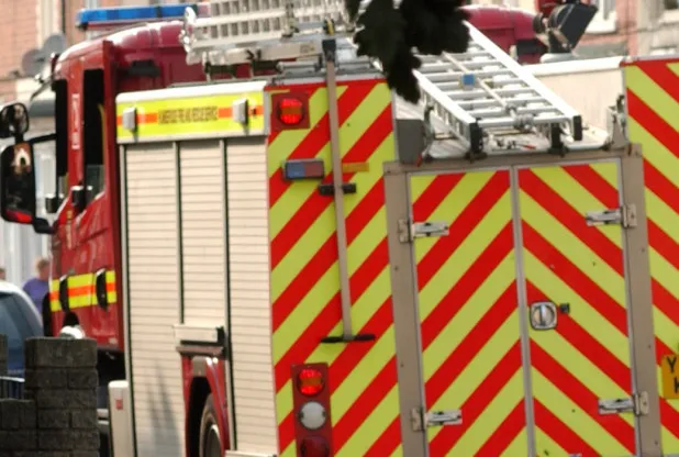 Large vehicle fire in Sandbach