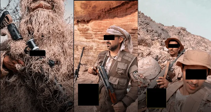 Scoped Rifles of Saudi Forces in Yemen