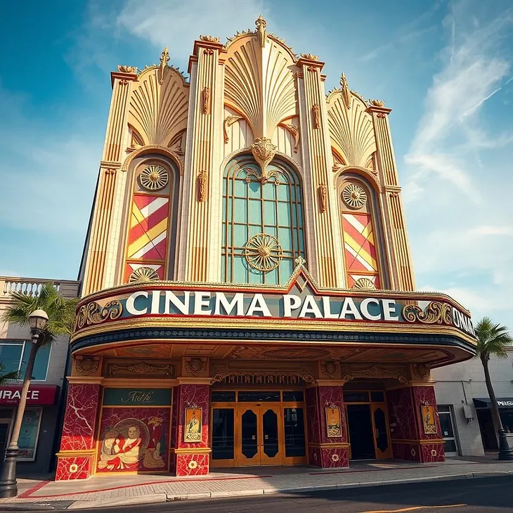 Image of an old-fashioned movie theatre named Cinema Palace