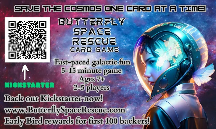 Butterfly Space Rescue Card Game Launches Kickstarter Campaign Amidst Exciting Developments