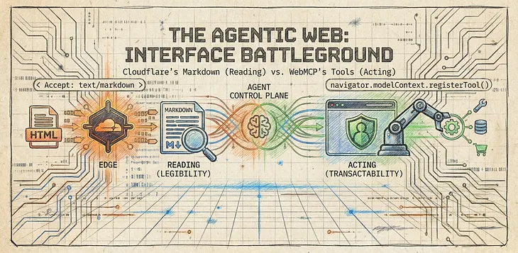 Two New Interfaces for the Agentic Web: Cloudflare’s Markdown and WebMCP’s Tools