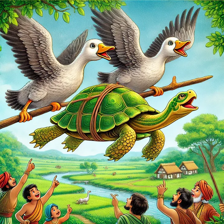 The Tortoise and the Geese- Management Lessons From Panchatantra