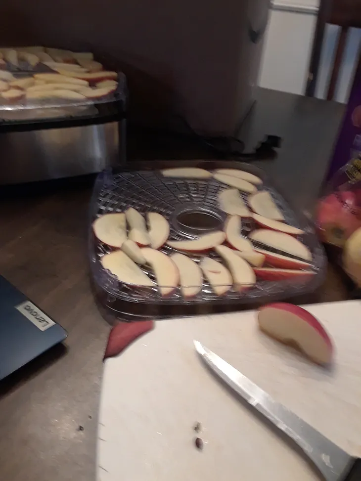 Dehydrating Apples for My Pantry