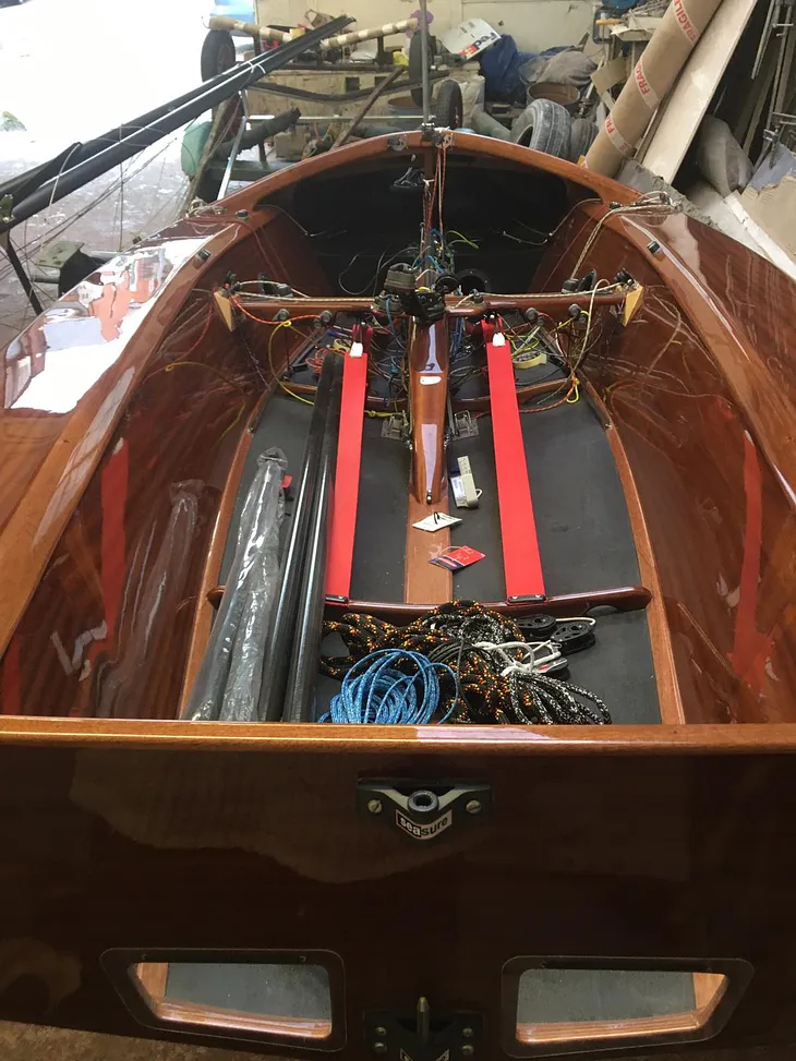 Adventures getting a old wooden racing dinghy into competitive condition (edition 2)