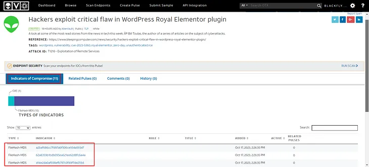 How to install Alienvault OTX endpoint security agent and scan endpoints to find out IOC’s…