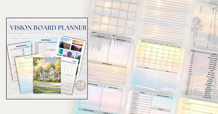 Unlock Your Dreams with the Free Vision Board Instant Download! Limited 3-Day Giveaway!