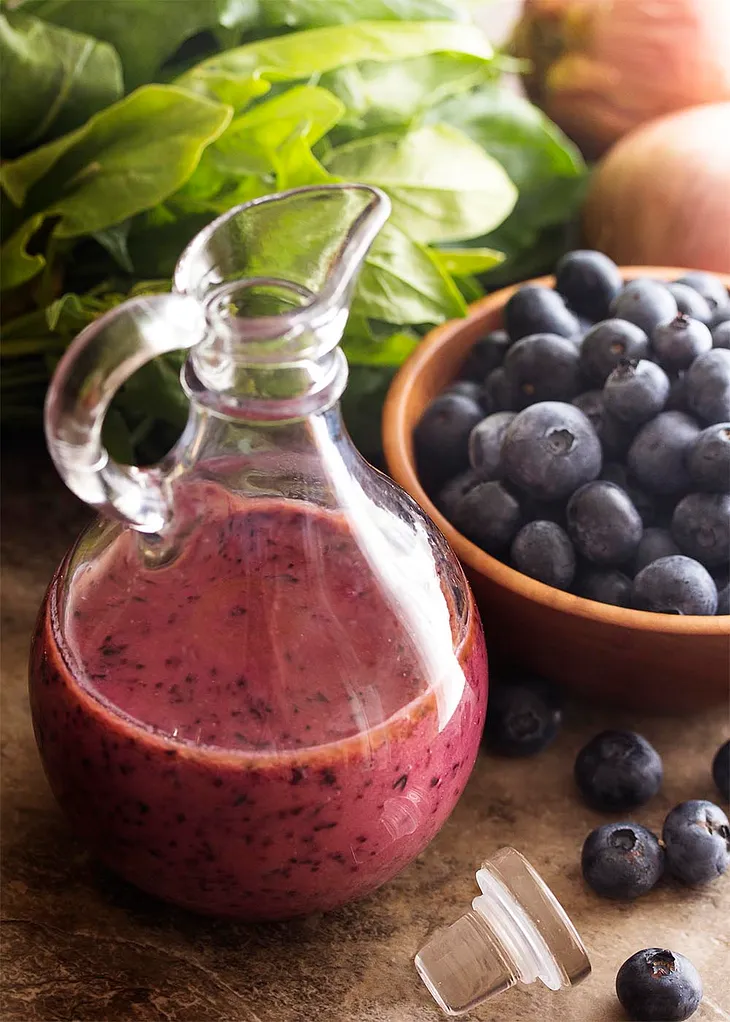 Of Blueberry Raspberry Vinaigrette Gyros