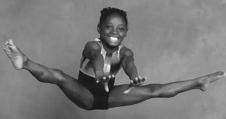 Simone Biles at age 8