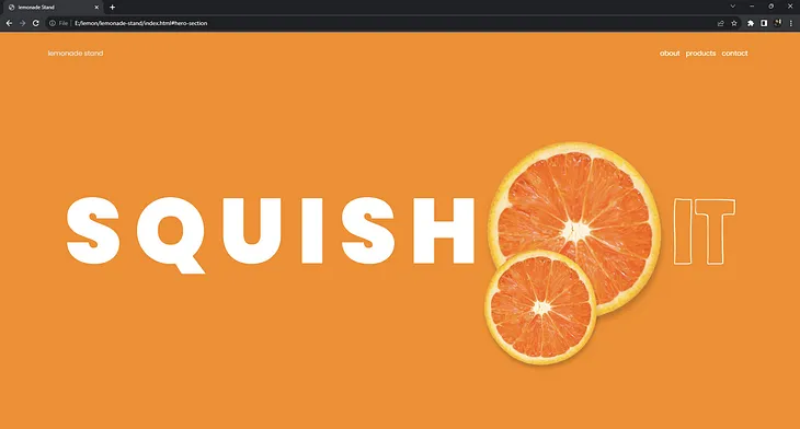 Building a simple HTML, CSS & JS Website