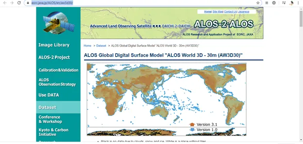 How to Download ALOS Global Digital Surface Model (DSM) “ALOS World 3D — 30m”