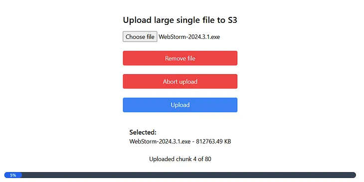 Uploading Small and Large Files to AWS S3: A Walkthrough