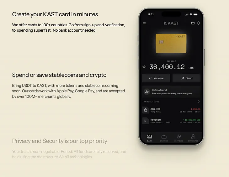 Cryptocurrency Debit Card, KAST Card + 10% coupon code + Airdrop