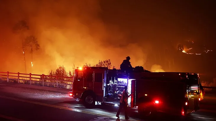 Thousands are forced to leave due to wildfires in Malibu.