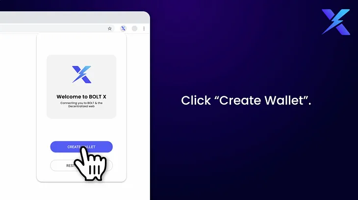 How to set up your BoltX Wallet via your browser