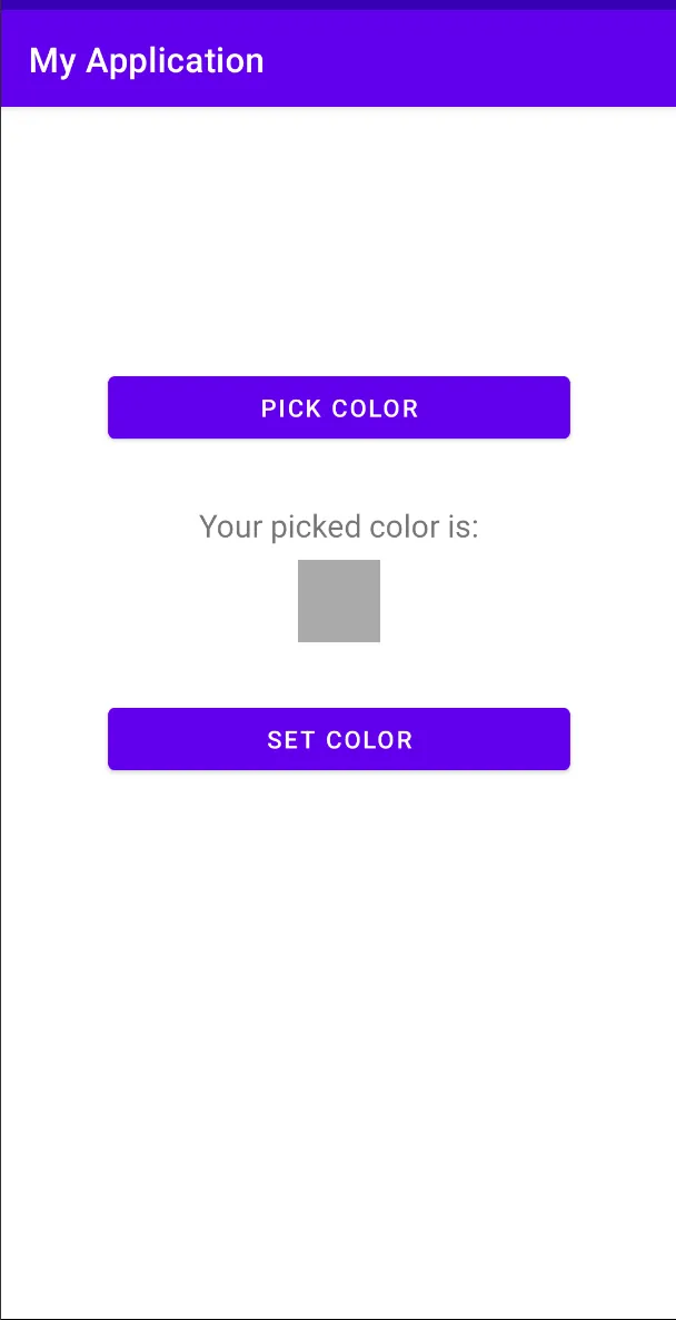 Color Picker Tool in Android using Color Wheel and Slider android java