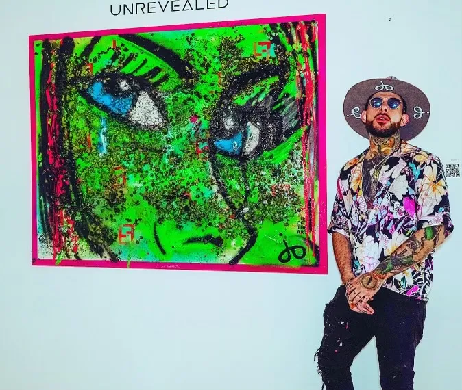 JO Jerusalem Elevates Art Basel w/ 3lb Weed Painting