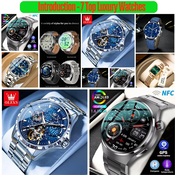 7 Top Luxury Watches. Most Popular & Best Discount of 2024.