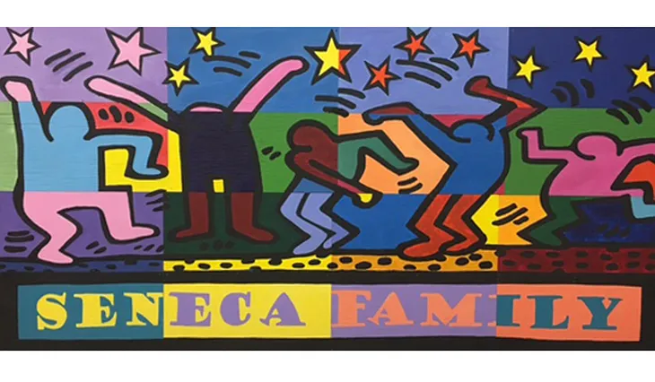 Seneca students team up to create “Seneca Family” mural