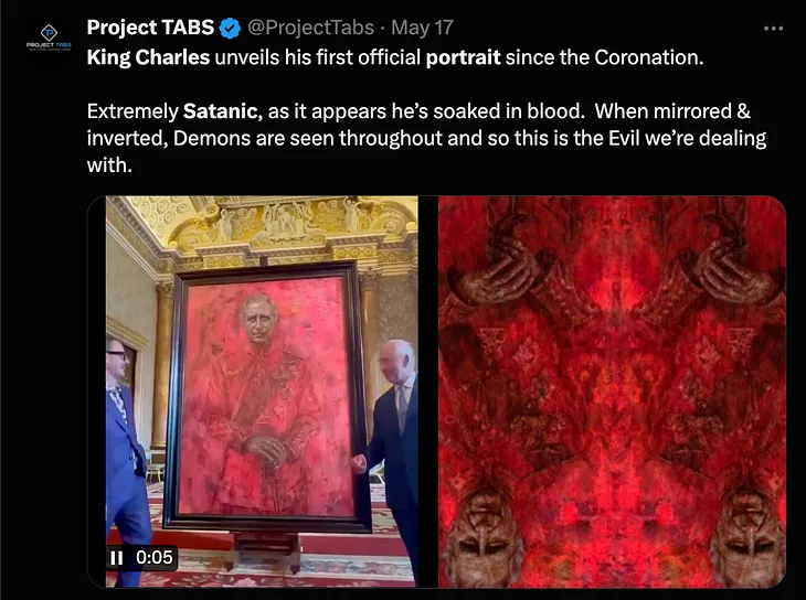 Is the new King Charles portrait ‘Satanic’?