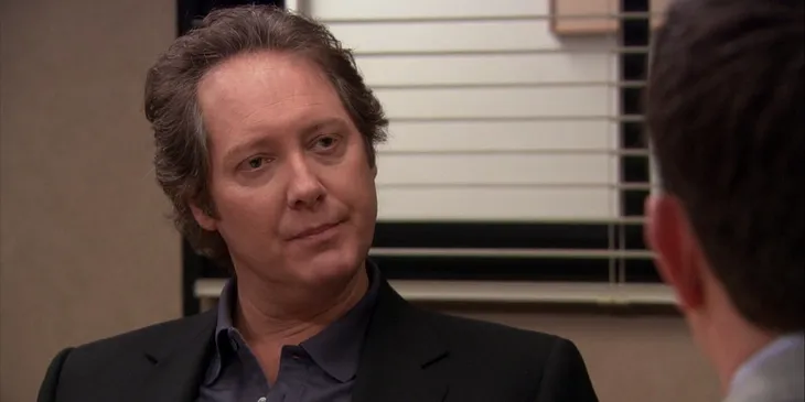 Robert California of “The Office” was never CEO and was never employed by Dunder Mifflin.