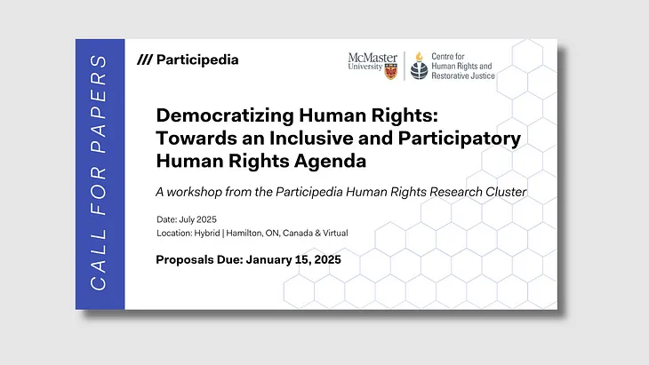 Call For Papers — Democratizing Human Rights Workshop